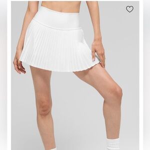ALO Yoga Grand Slam Tennis Skirt - White